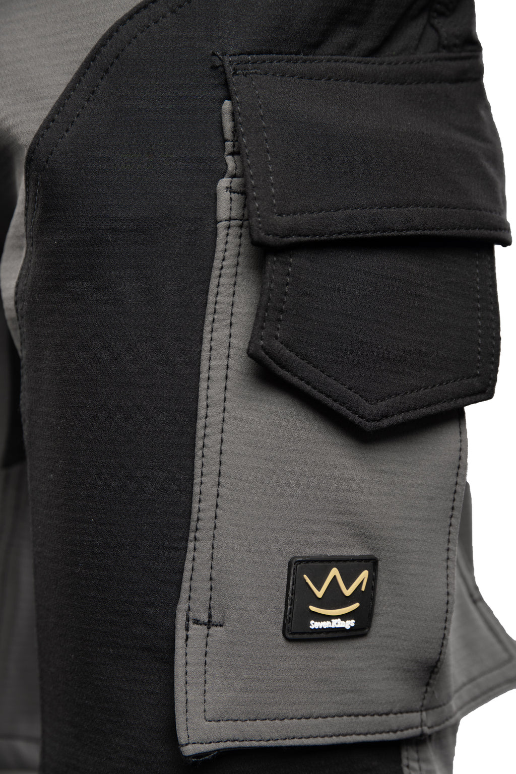 TRAIL TROUSERS SHORT STEEL/BLACK