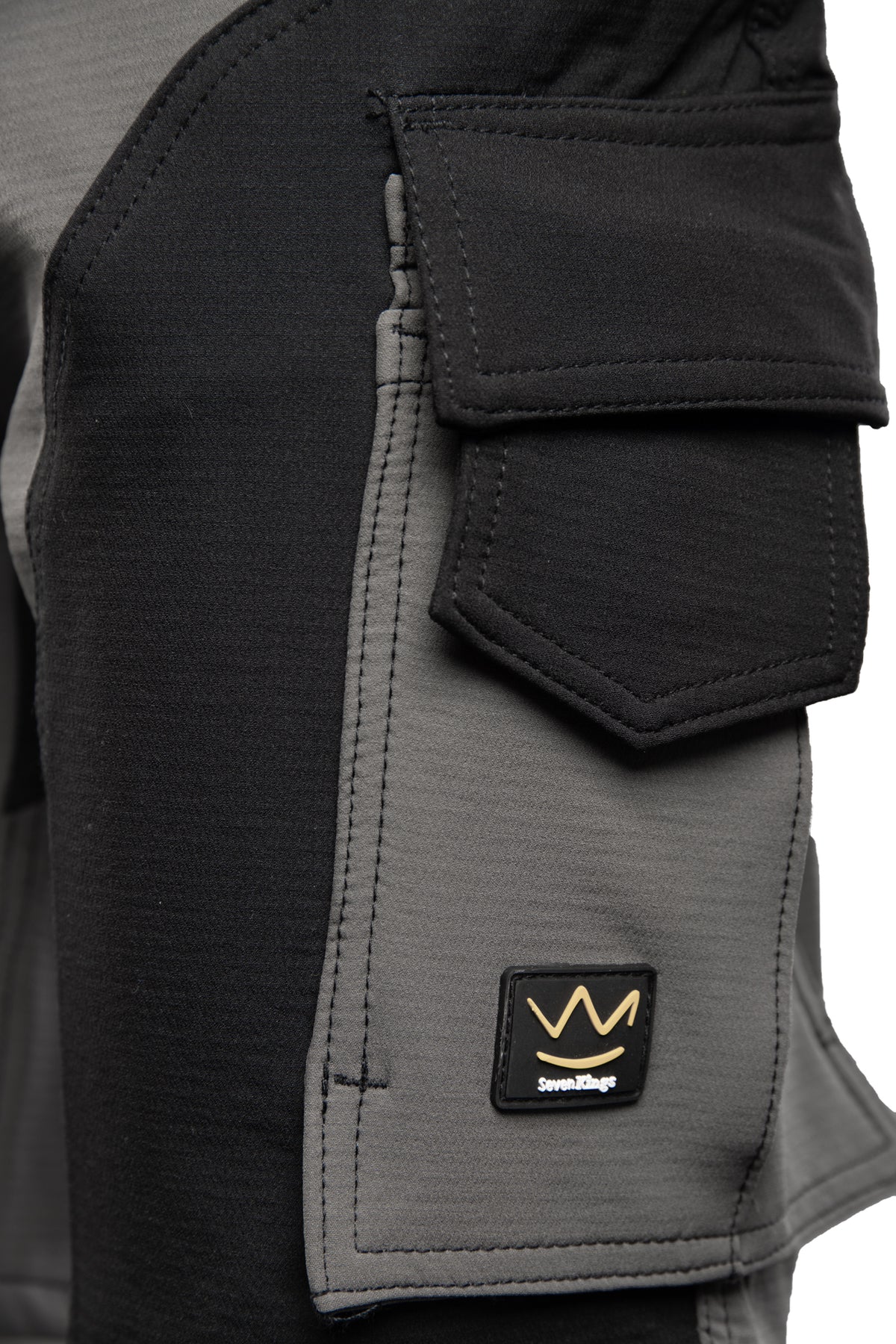TRAIL TROUSERS SHORT STEEL/BLACK