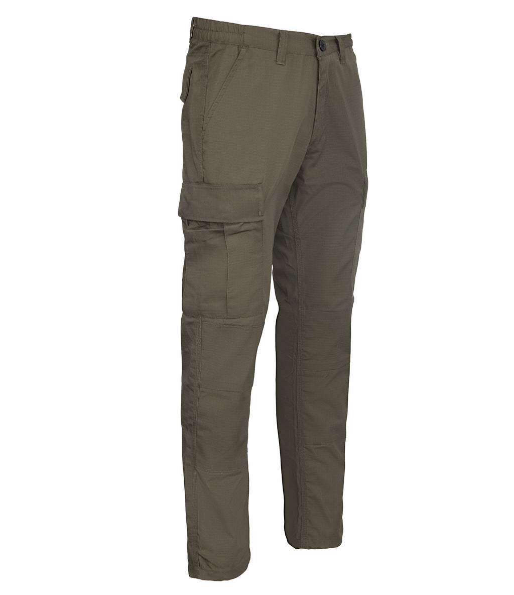 KHAKI BDU WAISTBAND TROUSERS