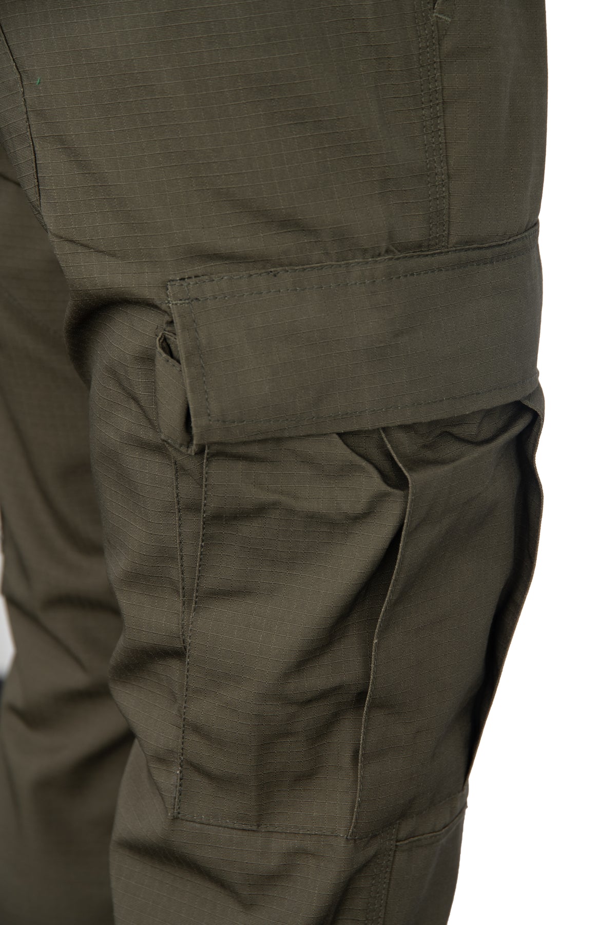 KHAKI BDU WAISTBAND TROUSERS
