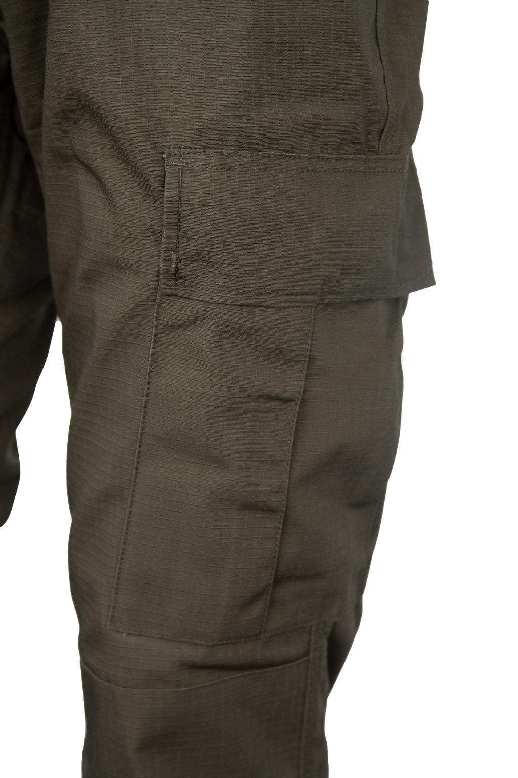 KHAKI BDU WAISTBAND TROUSERS