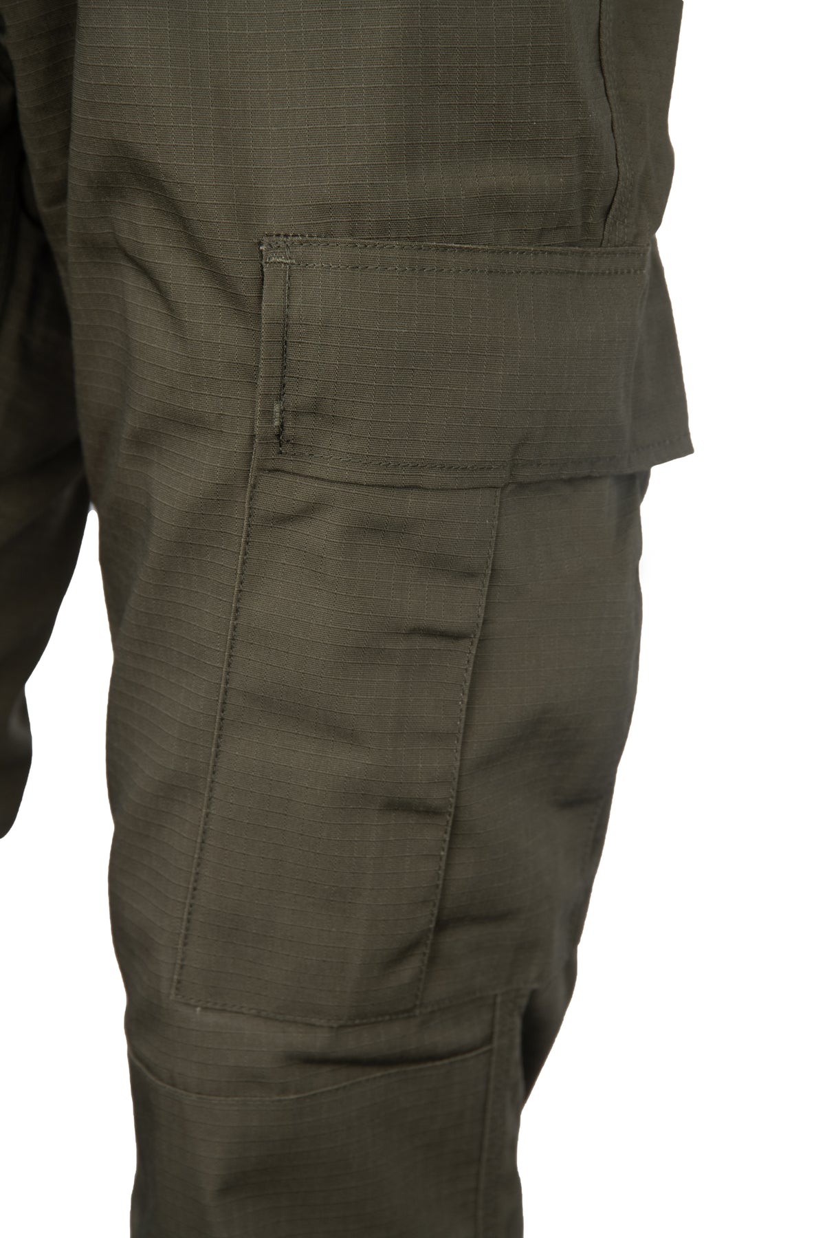KHAKI BDU WAISTBAND TROUSERS