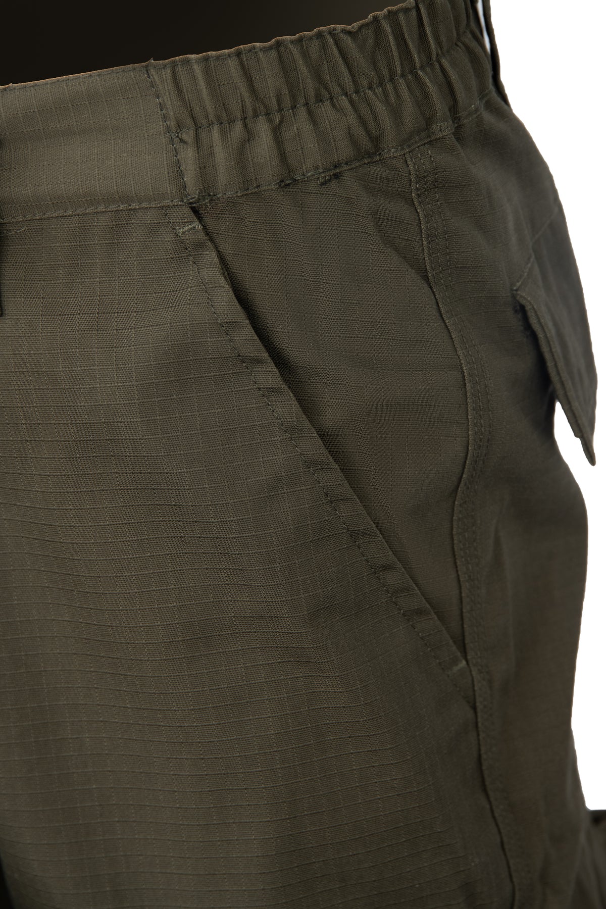KHAKI BDU WAISTBAND TROUSERS