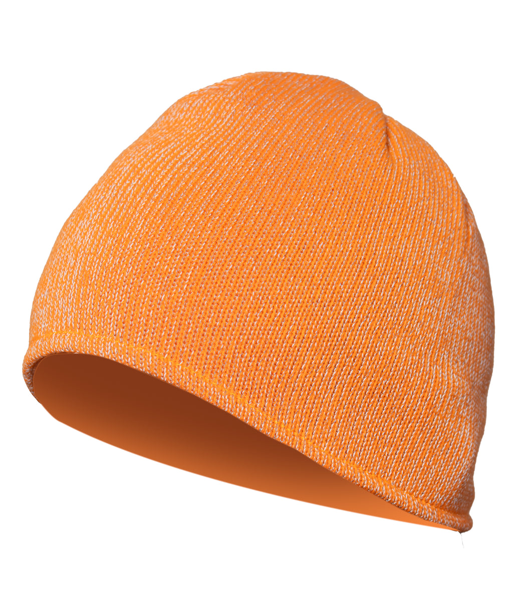 SEVEN KINGS CROSS KNITTED HAT IN ORANGE MELANGE