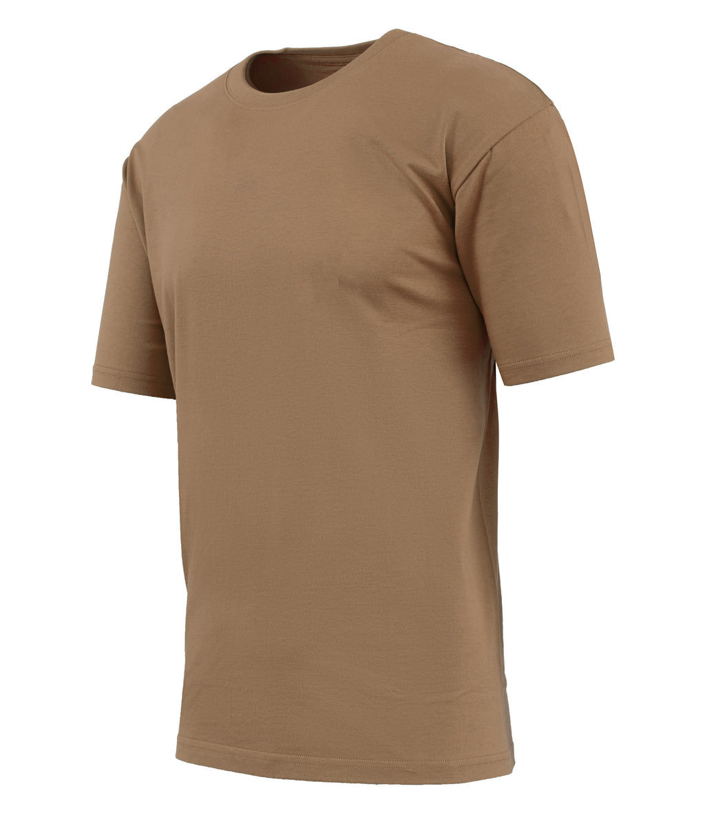 T-SHIRT 100% COTTON LIGHT BROWN
