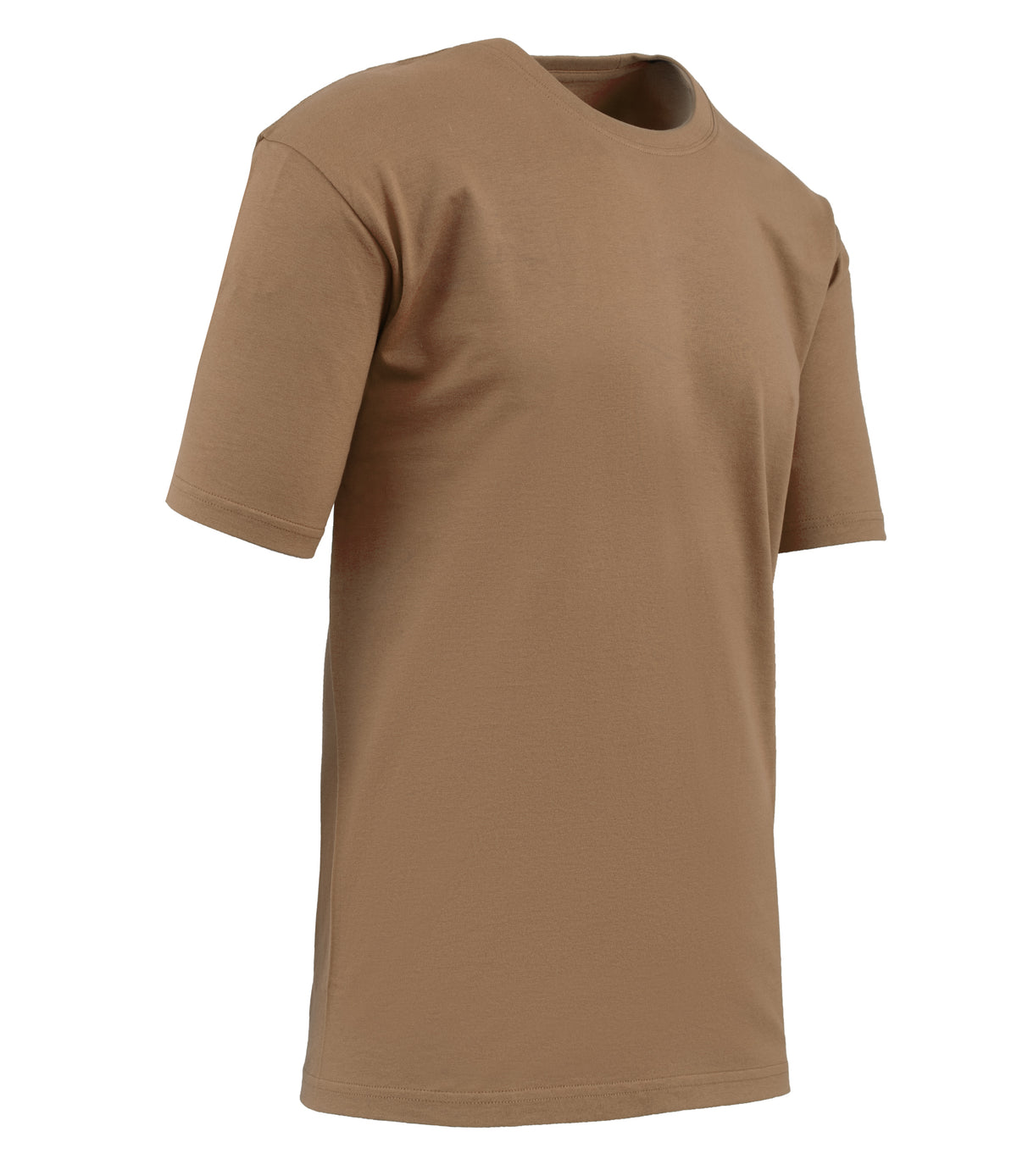 T-SHIRT 100% COTTON LIGHT BROWN