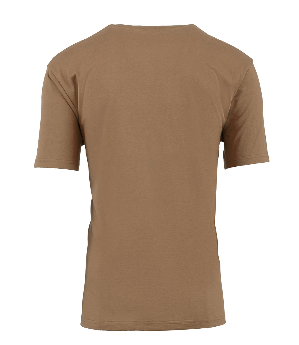 T-SHIRT 100% COTTON LIGHT BROWN