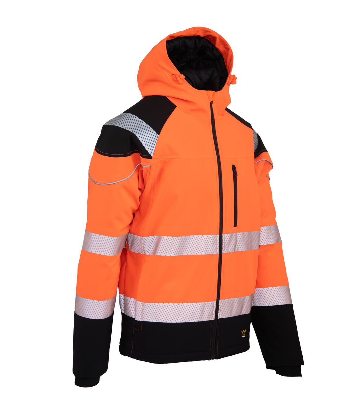 SEVEN KINGS FLASH INSULATED SOFTSHELL JACKET HIVI SKF007 ORANGE