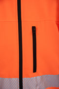 SEVEN KINGS FLASH INSULATED SOFTSHELL JACKET HIVI SKF007 ORANGE