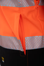 SEVEN KINGS FLASH INSULATED SOFTSHELL JACKET HIVI SKF007 ORANGE