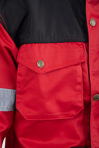 JACKET RED REFLECTIVE
