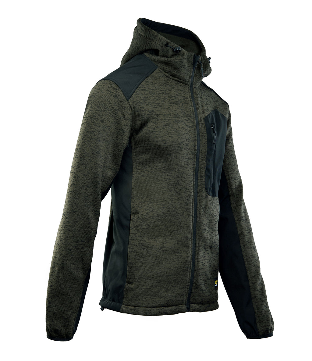 SEVEN KINGS KHAKI HOODED ZIP-UP SWEATSHIRT