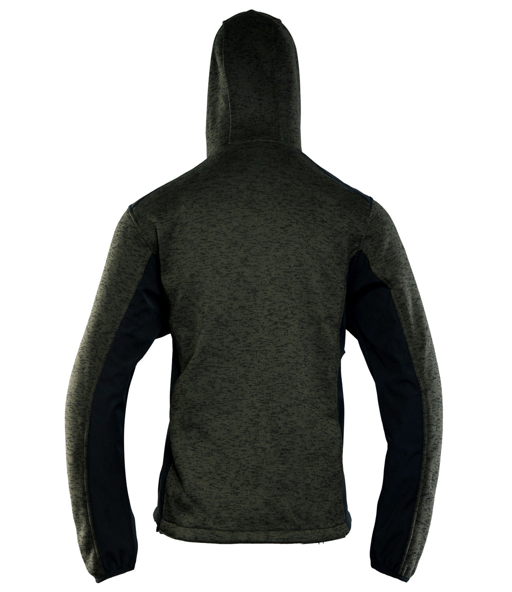 SEVEN KINGS KHAKI HOODED ZIP-UP SWEATSHIRT