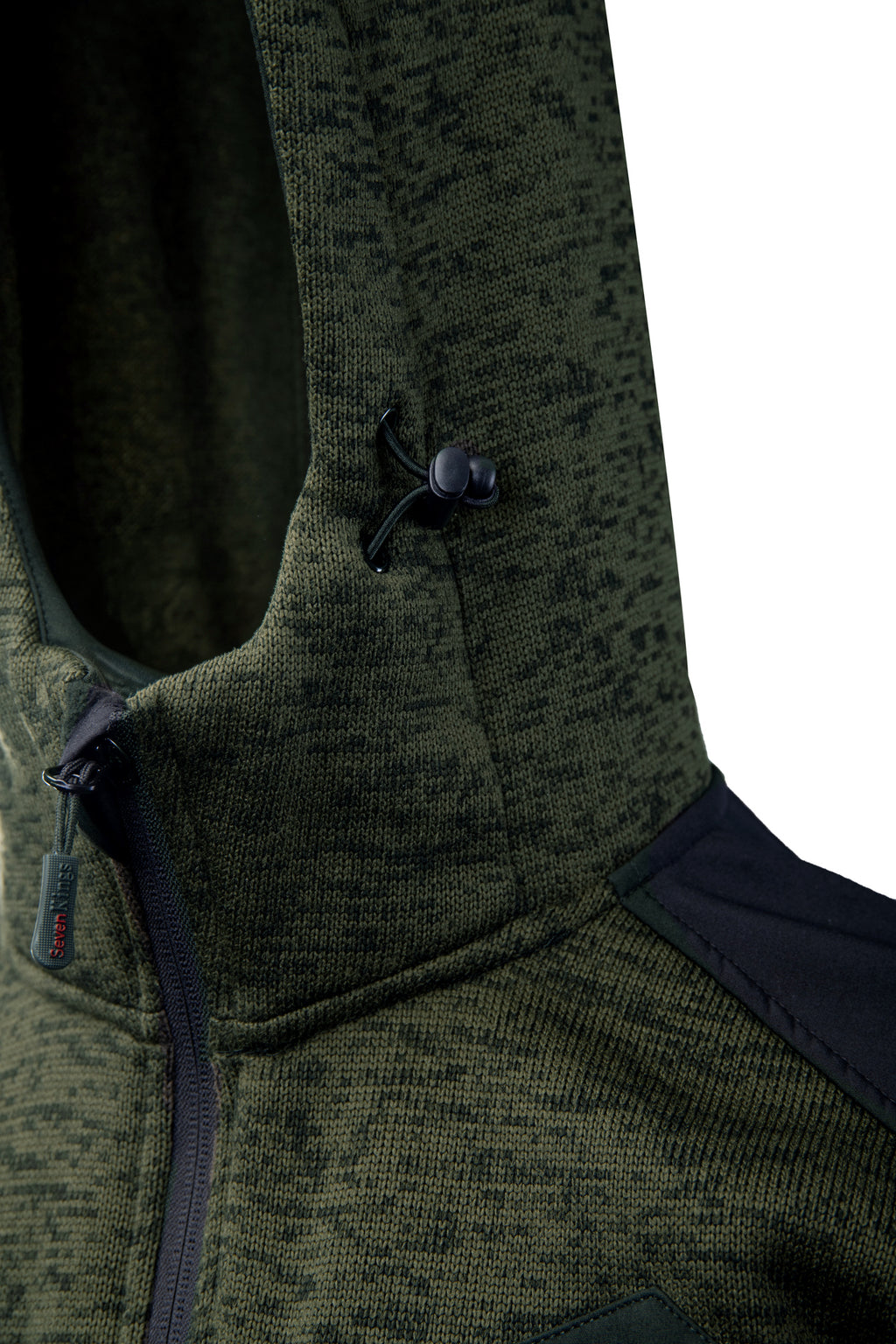 SEVEN KINGS KHAKI HOODED ZIP-UP SWEATSHIRT