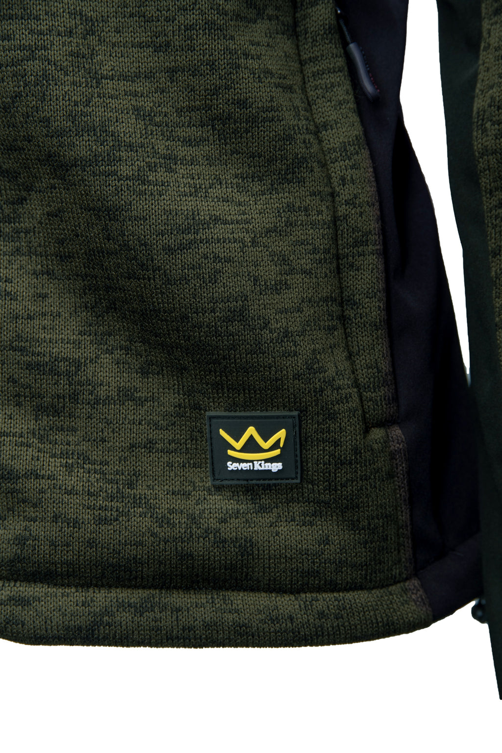 SEVEN KINGS KHAKI HOODED ZIP-UP SWEATSHIRT