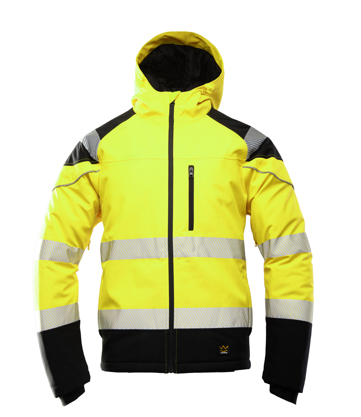 SEVEN KINGS FLASH INSULATED SOFTSHELL JACKET HIVI SKF007 YELLOW
