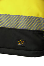 SEVEN KINGS FLASH INSULATED SOFTSHELL JACKET HIVI SKF007 YELLOW