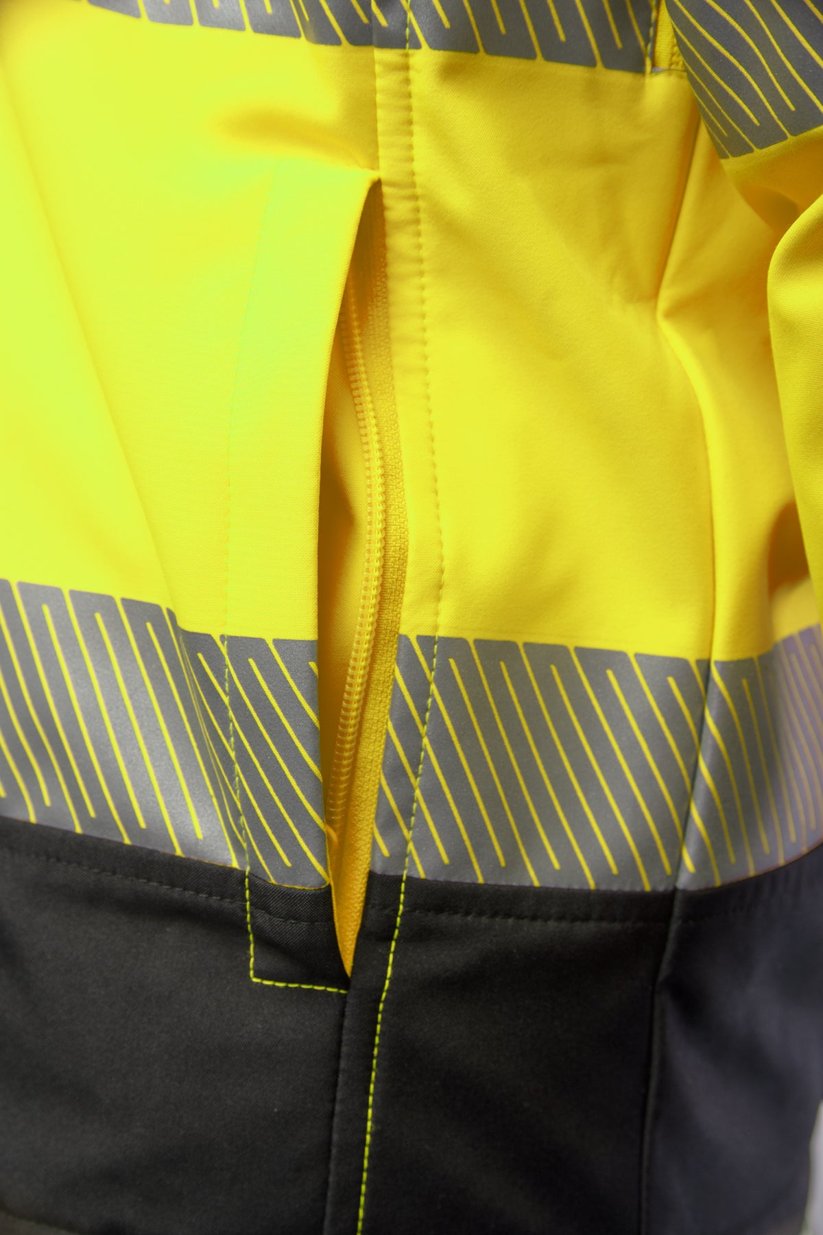 SEVEN KINGS FLASH INSULATED SOFTSHELL JACKET HIVI SKF007 YELLOW