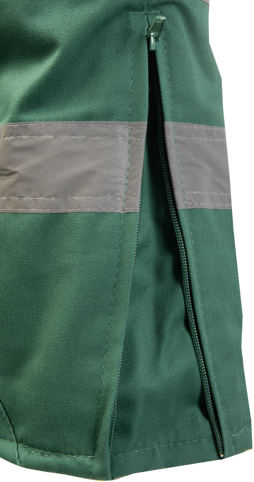 BRIXTON SNOW BIB-PANTS INSULATED GREEN / REFLECTIVE STRIPES