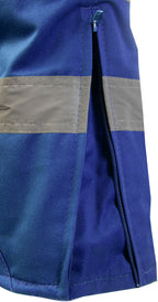 BRIXTON SNOW BIB- PANTS INSULATED BLUE / REFLECTIVE STRIPES