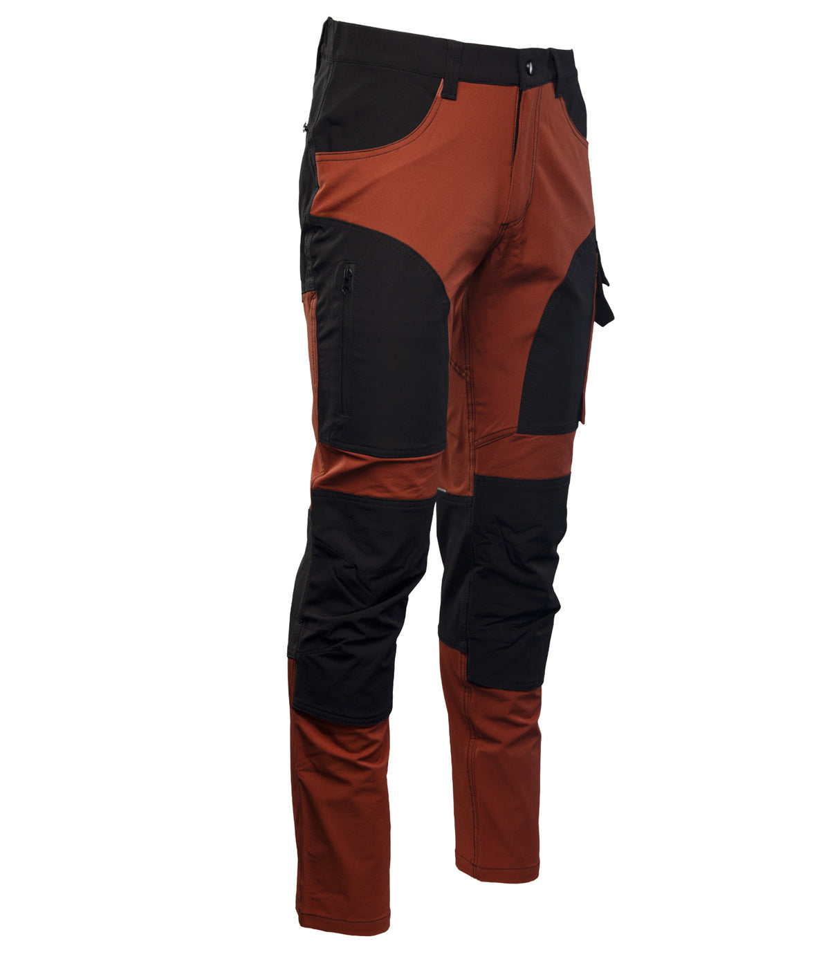 SEVEN KINGS TRAIL LIGHT WAISTBAND TROUSERS – MAHOGANY/BLACK