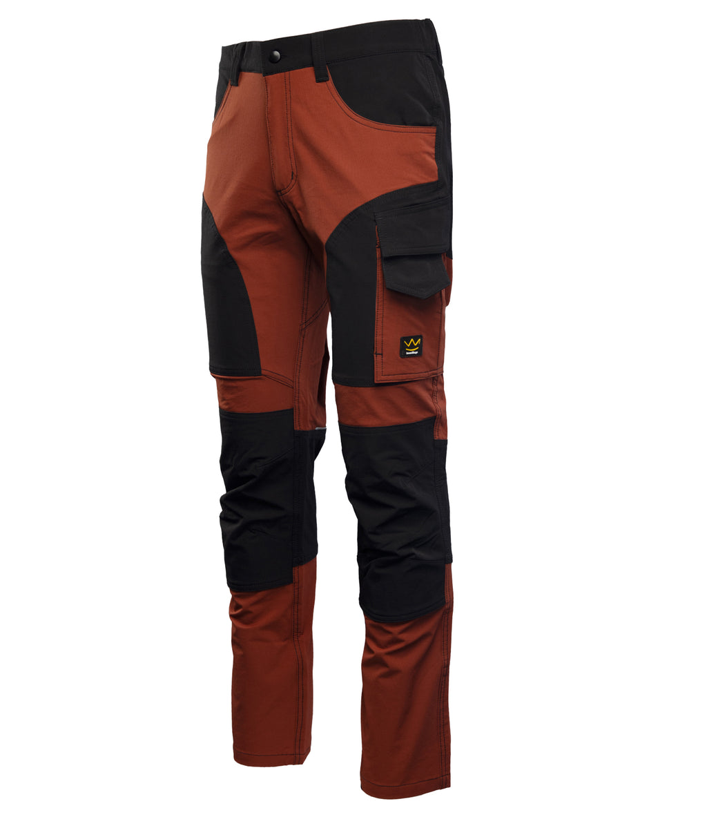 SEVEN KINGS TRAIL LIGHT WAISTBAND TROUSERS – MAHOGANY/BLACK