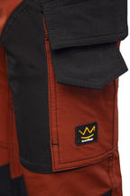 SEVEN KINGS TRAIL LIGHT WAISTBAND TROUSERS – MAHOGANY/BLACK