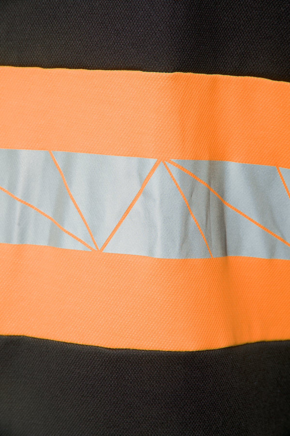 ECO RIVAL POLO SHIRT BLACK/ORANGE