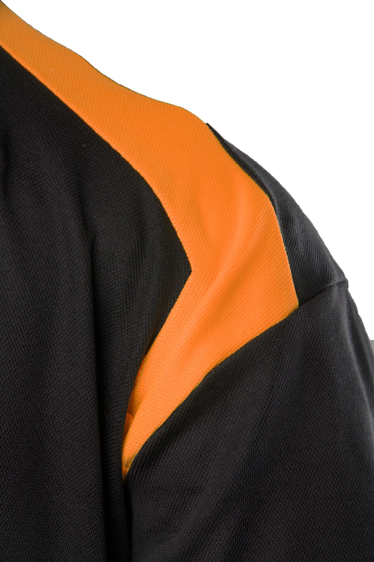 ECO RIVAL POLO SHIRT BLACK/ORANGE