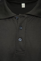 ECO RIVAL POLO SHIRT BLACK/ORANGE