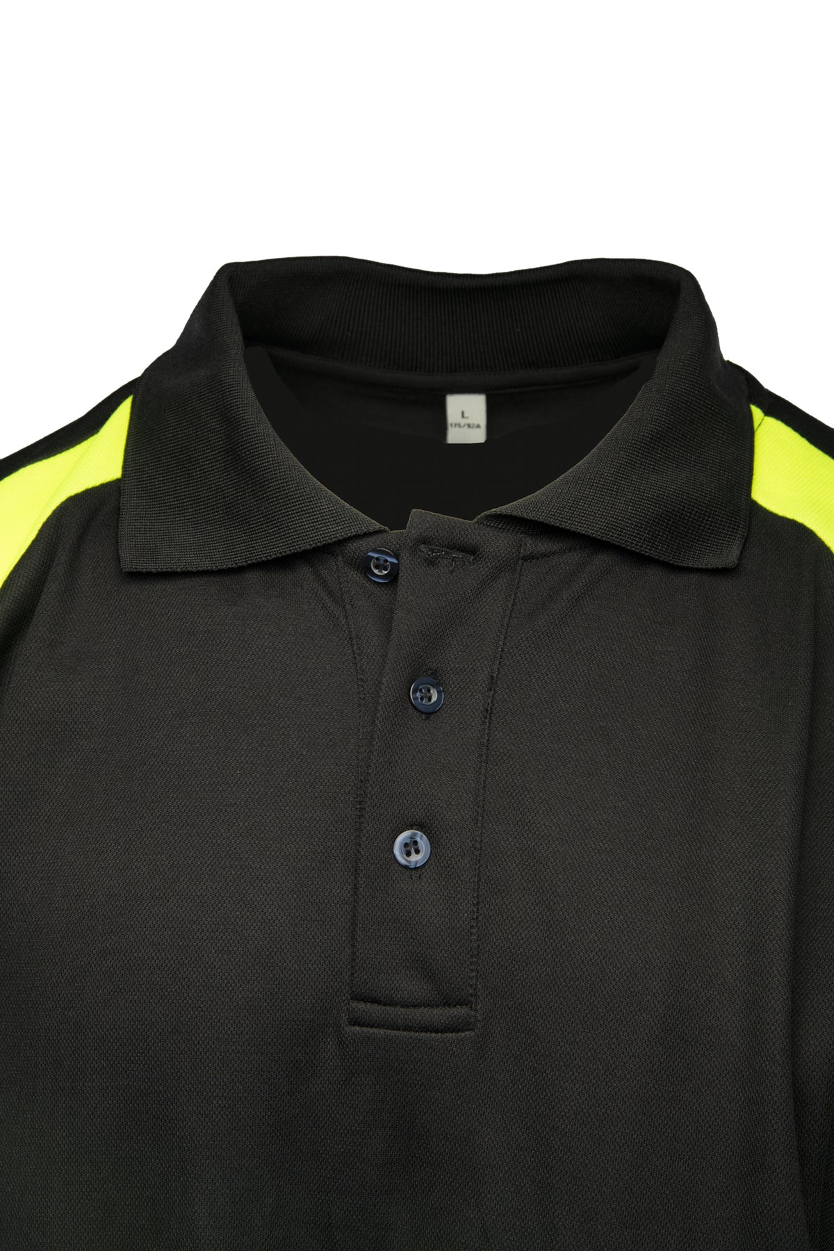 ECO RIVAL POLO SHIRT BLACK/YELLOW