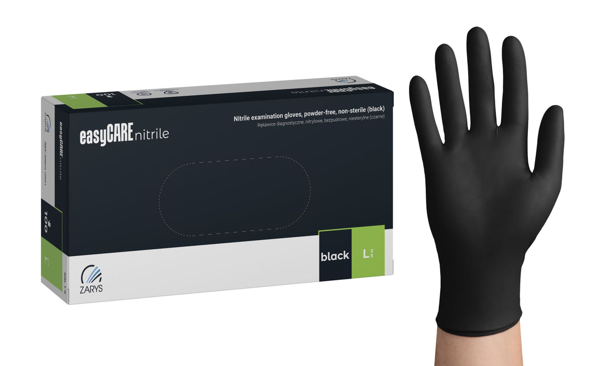 EASYCARE NITRILE GLOVES BLACK(A100)