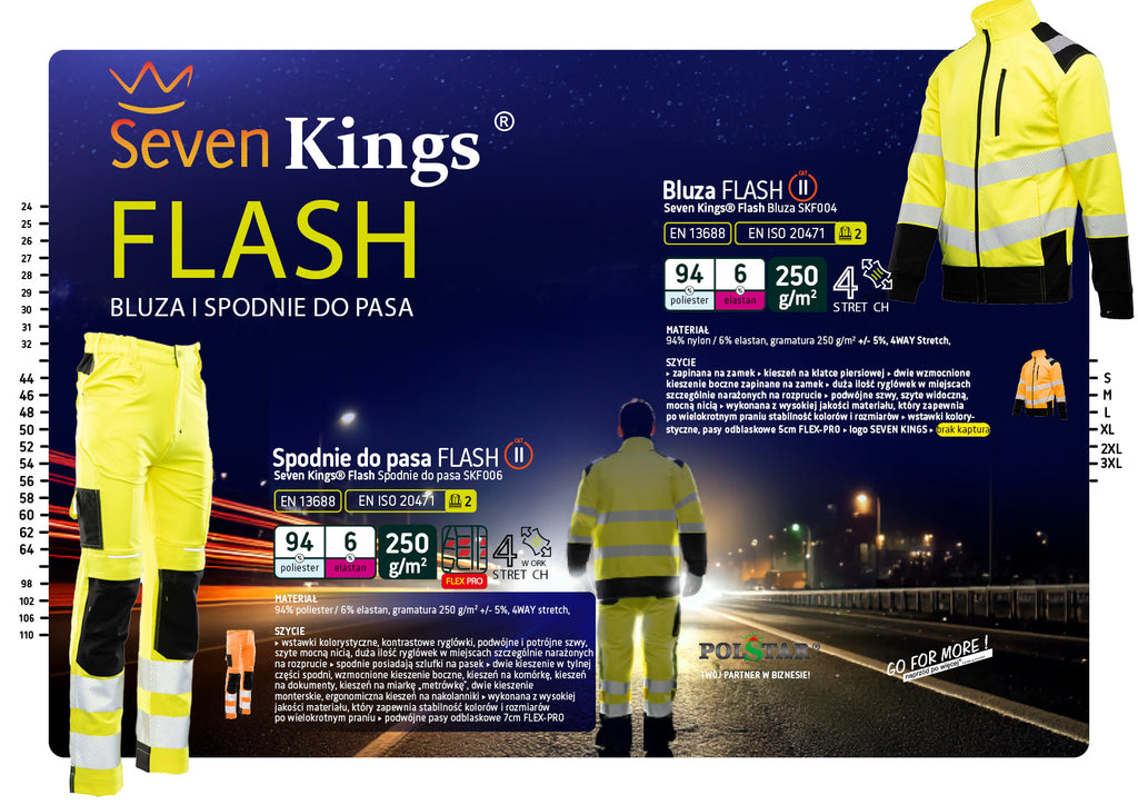 JACKET FLASH WITH REFLECTIVE ORANGE SKF004 CAT II