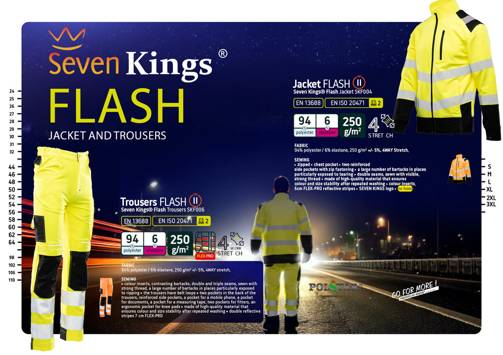 JACKET FLASH WITH REFLECTIVE ORANGE SKF004 CAT II