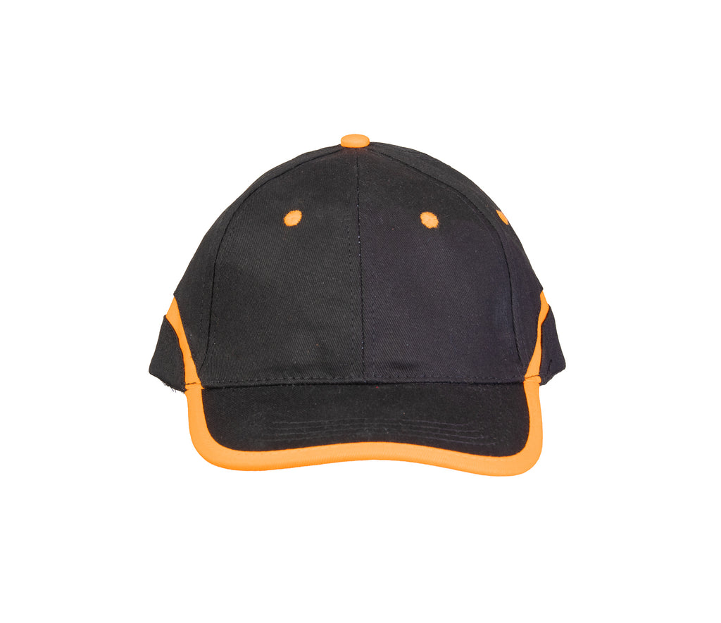BASEBALL CAP BLACK/ORANGE