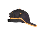 BASEBALL CAP BLACK/ORANGE