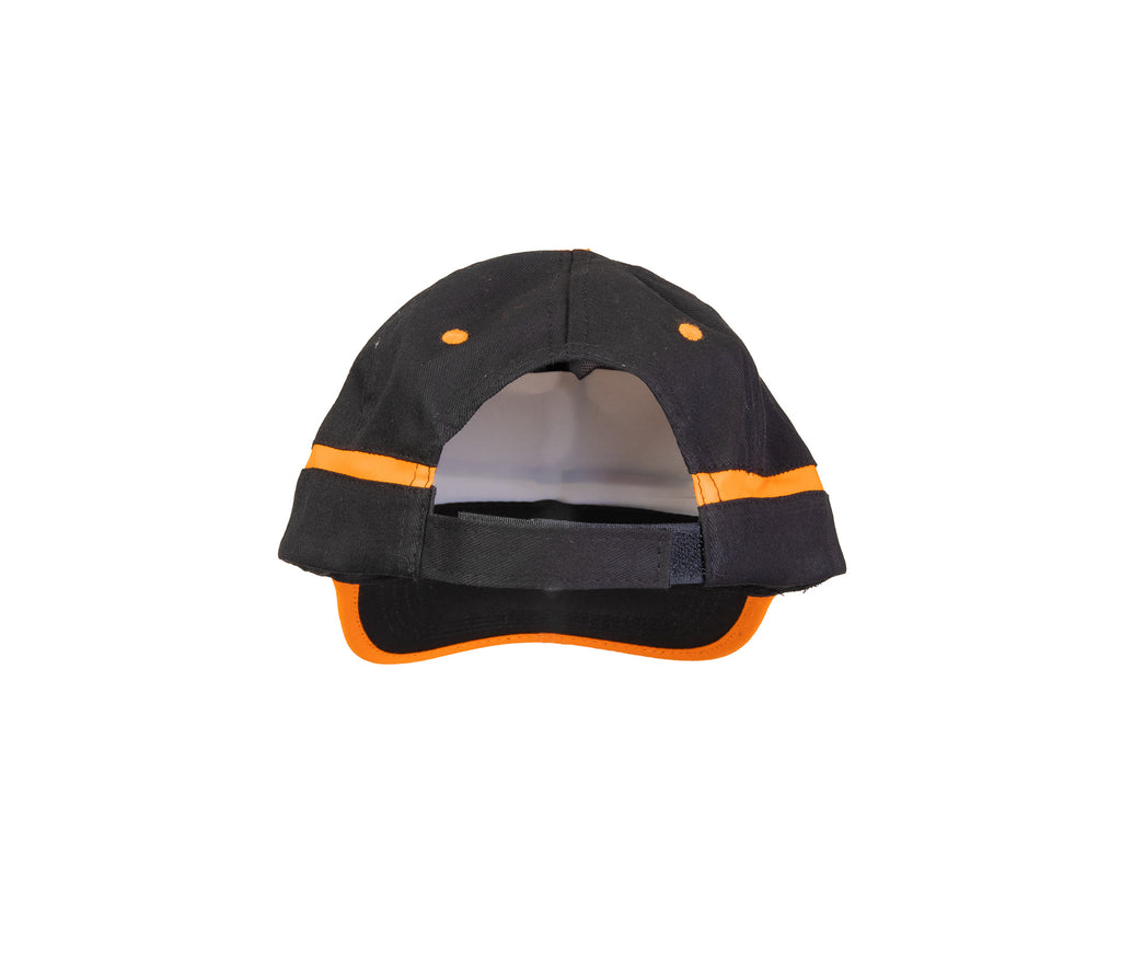 BASEBALL CAP BLACK/ORANGE