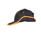 BASEBALL CAP BLACK/ORANGE