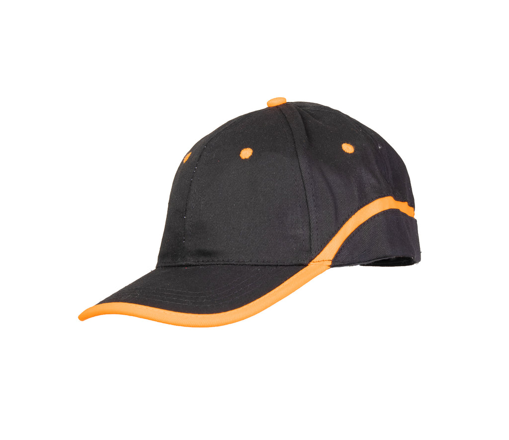 BASEBALL CAP BLACK/ORANGE