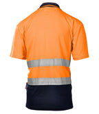 ECO RIVAL POLO SHIRT BLACK/ORANGE
