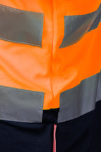 ECO RIVAL POLO SHIRT BLACK/ORANGE