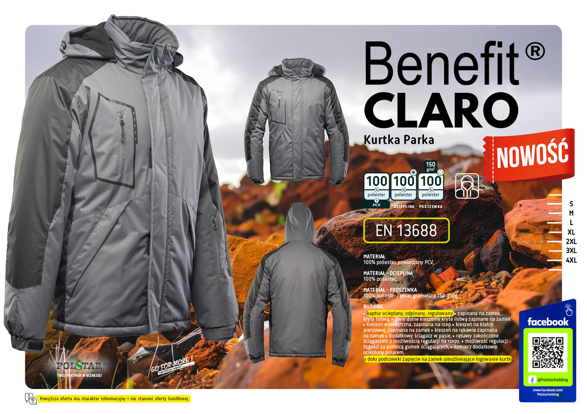 BENEFIT CLARO JACKET BLACK/STEEL