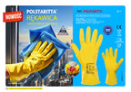 POLSTARITTA RUBBER FLOCKED GLOVES (2110X ) YELLOW