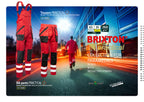 BIB PANTS RED REFLECTIVE