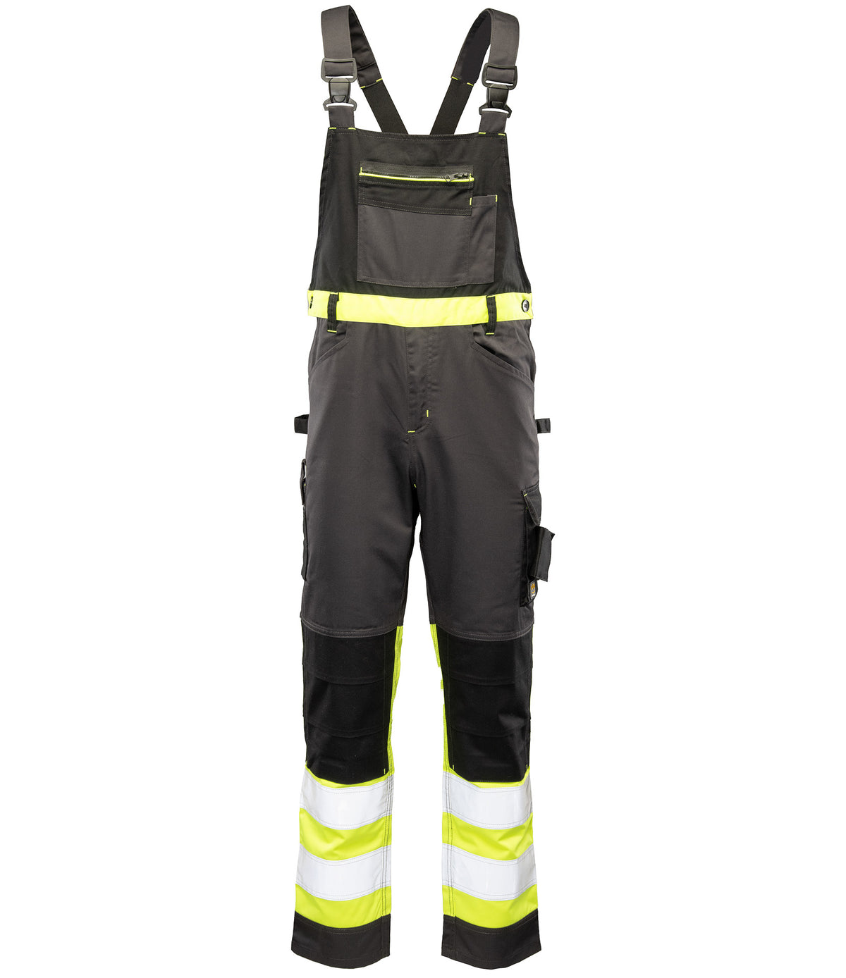 BIB PANTS FLASH GREY/YELLOW