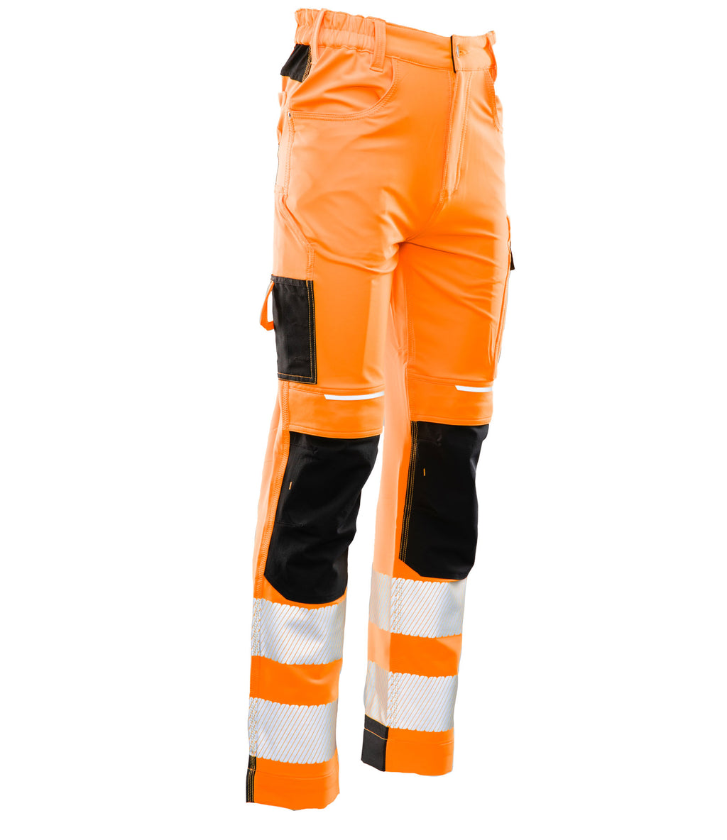 TROUSERS WITH REFLECTIVE ORANGE SKF006 CAT II