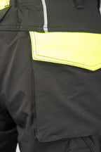 RIVAL TROUSERS SOFTSHELL BLACK/YELLOW