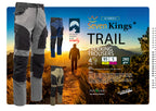 TRAIL TROUSERS WAIST STEEL/BLACK